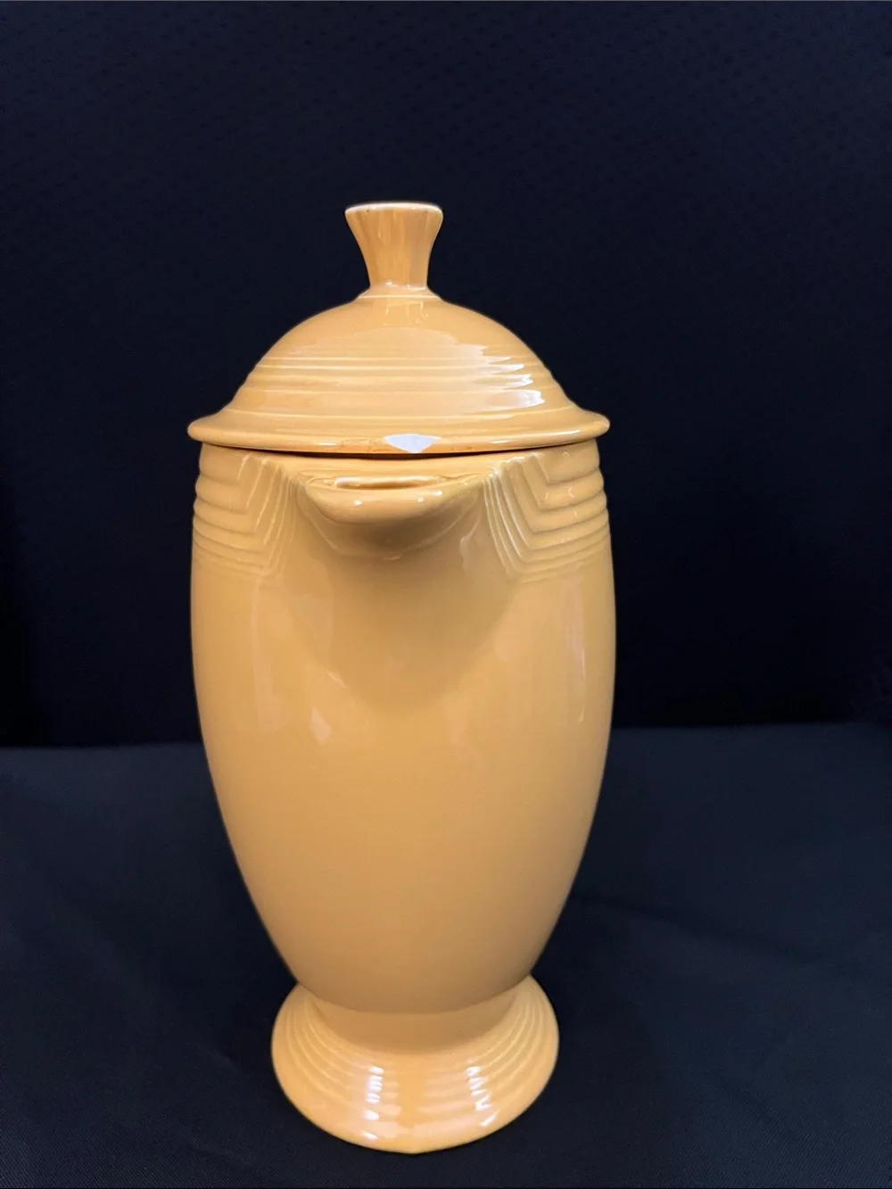 Fiestaware Yellow Coffee Pot and Lid